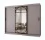 Schiebetürenschrank | Kaschmir | Spiegeltür | Moderne Details | 250 x 62 x 200 cm | Kleiderschrank | 10 Fächer | 2 Kleiderstangen | hochwertig Verarbeitet
