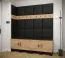 Wandpaneel im edlen Stil Farbe: Schwarz - Abmessungen: 42 x 42 x 4 cm (H x B x T)