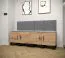 Wandpaneel mit eleganten Design Farbe: Grau - Abmessungen: 42 x 42 x 4 cm (H x B x T)