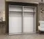 Drehtürenschrank Eiger 30, vier Türen, Farbe: Schwarz, zwei Kleiderstangen, 2 Meter breit, Soft-Close-Funktion, Kleiderschrank, Griffe: Gold, zwei Fächer
