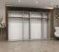 Kleiderschrank mit zwei Spiegeltüren Korab 109, Farbe: Kaschmir, Soft-Close-Funktion, vier Kleiderstangen, 3 Meter breit, Griffe: Kaschmir, Drehtürenschrank