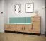 Wandpaneel mit modernen Design Farbe: Hellblau - Abmessungen: 42 x 42 x 4 cm (H x B x T)