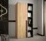 Neutraler Schrank Tödi 02, Farbe: Eiche - Abmessungen: 184 x 50 x 42 cm (H x B x T), mit zwei Fächern und eine Kleiderstange