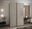 Kleiderschrank / Schiebetürenschrank | 2 Kleiderstangen | 245,5 x 160 x 64 cm | 2 Schiebetüren | 11 Fächer | 10 Einlegeböden | Farbe: Kaschmir | Soft-Close