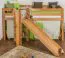 Hochbett mit Rutsche