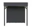 Gartenhaus | Schleppdach | Anthrazit | Grundfläche: 5,59 x 2,34 Meter | inkl. Fußboden | Poolhaus | Sonnenfreude 02 | Elementbauweise | Flachdach | inkl. großem Panoramafenster