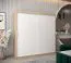 200 cm breiter Kleiderschrank mit 10 Fächern und 2 Türen | Farbe: Sonoma Eiche / Weiß Abbildung