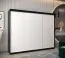 250 cm breiter Kleiderschrank mit 10 Fächern und 3 Türen | Farbe: Weiß / Schwarz Abbildung