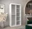 100 cm breiter Kleiderschrank mit 5 Fächern und 2 Türen | Farbe: Sonoma Eiche / Weiß Abbildung
