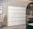 2 Meter breiter Kleiderschrank mit 2 Türen | Farbe: Sonoma Eiche / Weiß Abbildung