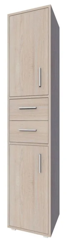 Schrank Garut 30, Farbe: Sonoma Eiche - Abmessungen: 194 x 40 x 40 cm (H x B x T)