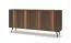 Kommode | Farbe: Eiche Dunin | inkl. LED-Beleuchtung | 183 x 40 x 83 cm | 4 Türen | Soft-Close Funktion | 8 Fächer | schlanke Metallbeine | Sideboard