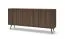 Kommode | Farbe: Eiche Dunin | inkl. LED-Beleuchtung | 183 x 40 x 83 cm | 4 Türen | Soft-Close Funktion | 8 Fächer | schlanke Metallbeine | Sideboard