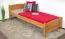 Einzelbett / Gästebett Kiefer massiv Vollholz Erlefarben 80, inkl. Lattenrost - 80 x 200 cm (B x L) 