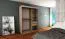 150 cm breiter Kleiderschrank mit 2 Türen | 5 Fächer | Farbe: Weiß Abbildung