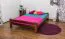 Holzbett Kiefer 160 x 200 cm Nuss Abbildung