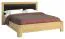 Bett MDF 90 x 200 cm Eiche / Schwarz Abbildung