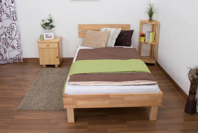 Bett Kernbuche 100 x 200 cm geölt Abbildung