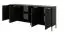 Langes Sideboard mit genügend Stauraum Raoued 05, Farbe: Anthrazit - Abmessungen: 81 x 203 x 39,5 cm (H x B x T)