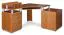 Schreibtisch Banjaran 16, Farbe: Erle - Abmessungen: 91 x 142 x 130 cm (H x B x T)