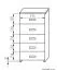 Kommode Kebumen 19, Farbe: Erle - Abmessungen: 78 x 41 x 42 cm (H x B x T)