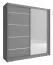 Moderner Kleiderschrank mit 10 Fächern Warbreck 28, Farbe: Grau - Abmessungen: 214 x 200 x 62 cm (H x B x T), mit genügend Stauraum