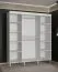 Kleiderschrank mit 10 Fächern Jotunheimen 67, Farbe: Weiß - Abmessungen: 208 x 180,5 x 62 cm (H x B x T)