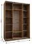 Kleiderschrank / Schiebetürenschrank | Farbe: Weiß | 2 Kleiderstangen | 11 Fächer | 245,5 x 170 x 64 cm | 2 Schiebetüren | Spiegel | Soft-Close