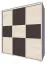 Schiebetürenschrank / Kleiderschrank Rabaul 38, Farbe: Sonoma Eiche hell / Sonoma Eiche dunkel - Abmessungen: 210 x 160 x 60 cm (H x B x T)
