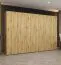 Kleiderschrank mit vier Kleiderstangen Korab 46, 3 Meter breit, vier Fächer, sechs Türen, Farbe: Eiche Artisan, Soft-Close-Funktion, Griffe: Kaschmir