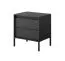 Nachtkommode Balta 14 | Farbe: Schwarz | zwei Schubladen | Push-to-open Funktion | Maße: 56 x 53,5 x 39,5 cm | ABS-Kantenschutz | für Schlafzimmer