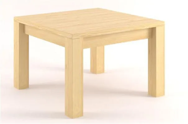 Beistelltisch Couchtisch Kiefer massiv Natur 50x90x90 cm Abbildung