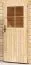 Blockhausgarage Einzel, Blockbohlen 28 mm, Farbe: Natur, Grundfläche 11,6 m²