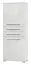 Schrank Garim 48, Farbe: Weiß Hochglanz - Abmessungen: 194 x 76 x 35 cm (H x B x T)