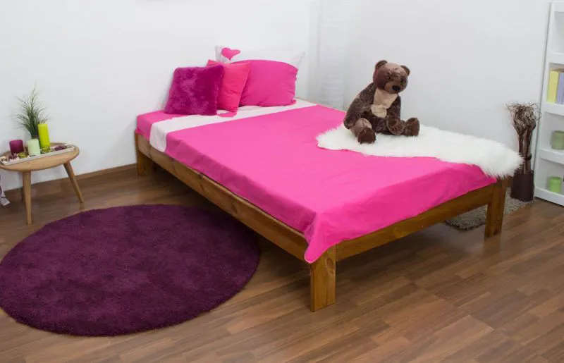 Kiefer Futonbett 120 x 200 cm Eiche Abbildung