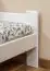 Kiefer Massivholz Bettgestell 140 x 200 cm Weiß