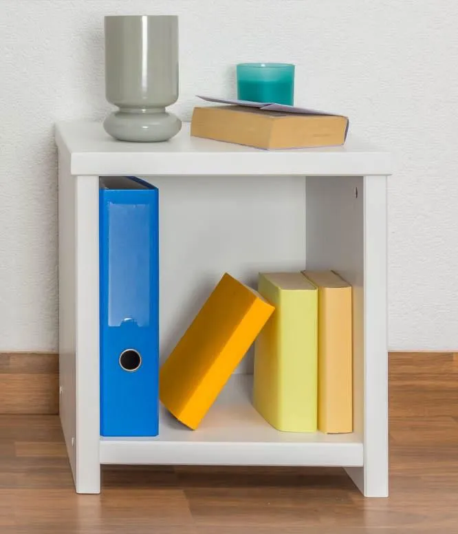 Nachttisch Weiß 43x40x45 (HxBxT) Kiefer massiv Abbildung