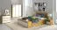 Schlafzimmer - Kleiderschrank, Farbe: Eiche / Weiß - 196 x 166 x 53 cm (H x B x T)