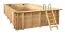 Rechteckiger Gartenpool Sunnydream 08, modern, 7,90 x 4,00 Meter, inklusive Poolleiter, Poolfolie, Boden- und Wandvlies, Edelstahl-Eckverbindungen