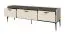 Wohnzimmer - Set B Manono | 4-teilig | Farbe: Creme | LED-Beleuchtung | Soft Close System | Metallbeine