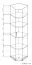 Schrank / Eckschrank Lorengau 30, Farbe: Sonoma Eiche - Abmessungen: 202 x 60 x 60 cm (H x B x T)