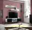 Wohnwand Wohnzimmer Hompland 190, Farbe: Schwarz / Weiß - Abmessungen: 170 x 160 x 40 cm (H x B x T), mit Push-to-open Funktion