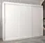 250 cm breiter Kleiderschrank mit 10 Fächern und 3 Türen | Farbe: Weiß Abbildung