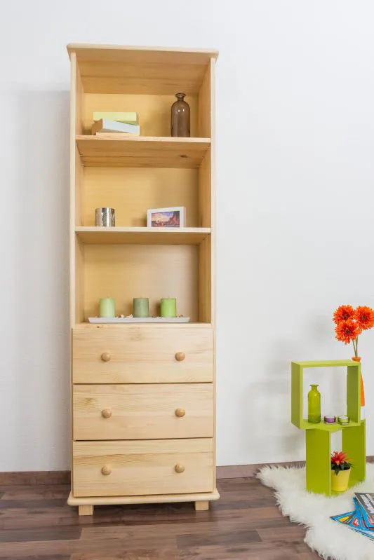 Standregal, 60 cm breit, Kiefer Holz-Massiv, Farbe: Natur Abbildung