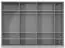 322 cm breiter Kleiderschrank mit 7 Türen | Farbe: Weiß Abbildung