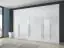 Großer 322 cm breiter Kleiderschrank mit 7 Türen | Farbe: Weiß Abbildung