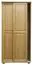 Massivholz-Kleiderschrank, Farbe: Natur 190x90x60 cm Abbildung