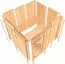 Sauna Chiara 04, 68 mm Wandstärke - 210 x 210 x 202 cm (B x T x H)