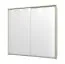 Rahmen für Kleiderschrank / Schiebetürenschrank | Farbe: Eiche light Port | Maße: 230 x 18,5 x 221 cm