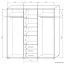 Schiebetürenschrank / Kleiderschrank Rabaul 37, Farbe: Sonoma Eiche hell / Sonoma Eiche dunkel - Abmessungen: 210 x 150 x 60 cm (H x B x T)